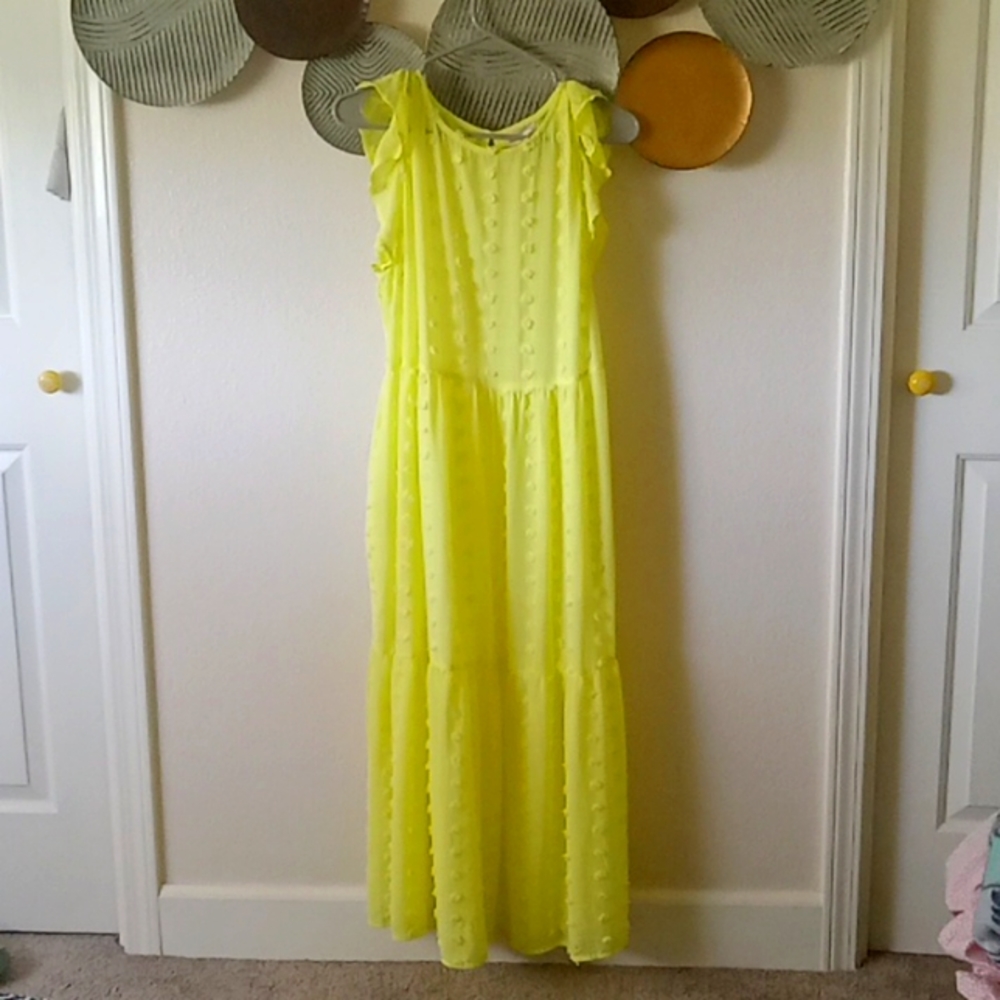 A Lime green So dress